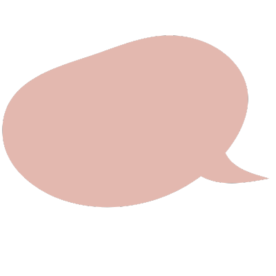 Empty Pale Pink Speech Bubble Icon